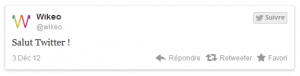 Voici à quoi ressemble l'intégration d'une citation de Twitter sur Wikeo