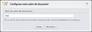 Configuration du module de discussion instantanée