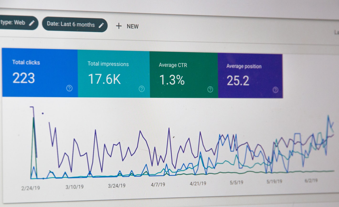 Interface de Google Search Console